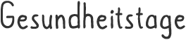 Gesundheitstage